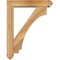 Ekena Millwork Imperial Arts and Crafts Rough Sawn Bracket w/ Offset Brace, Western Red Cedar, 6"W x 28"D x 36"H BKT0604X28X36IMP03RWR - alternate 3